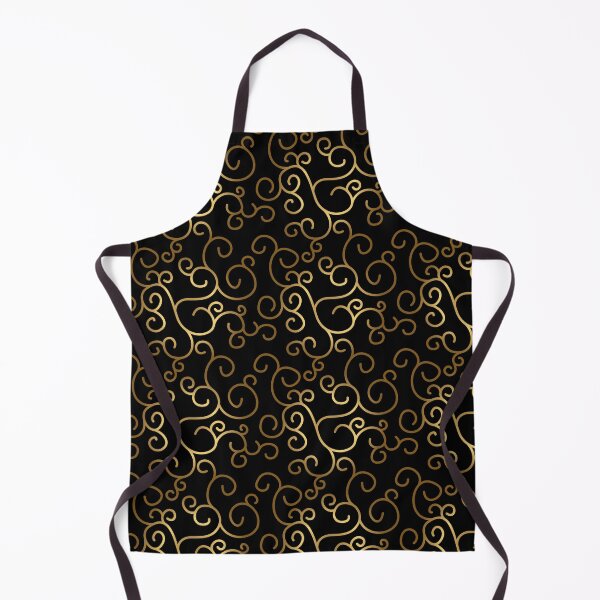 Item preview, Golden Curly twirly seamless Pattern designed and sold by Aithlin123.