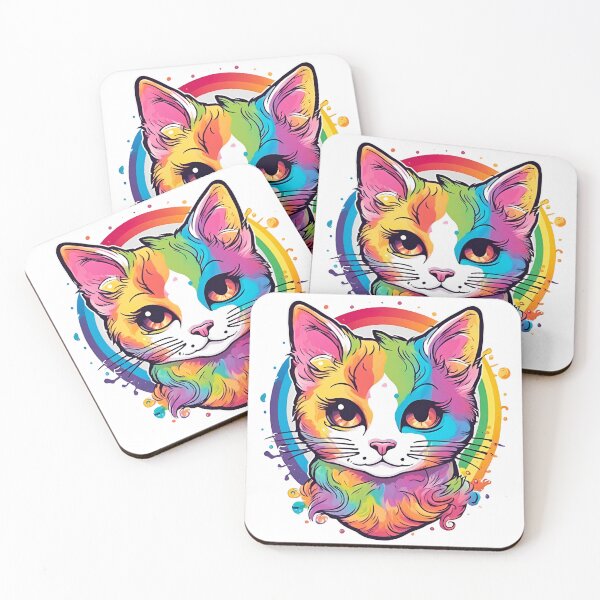 Item preview, Rainbow Cat D10 designed and sold by PerfectDay2Play.