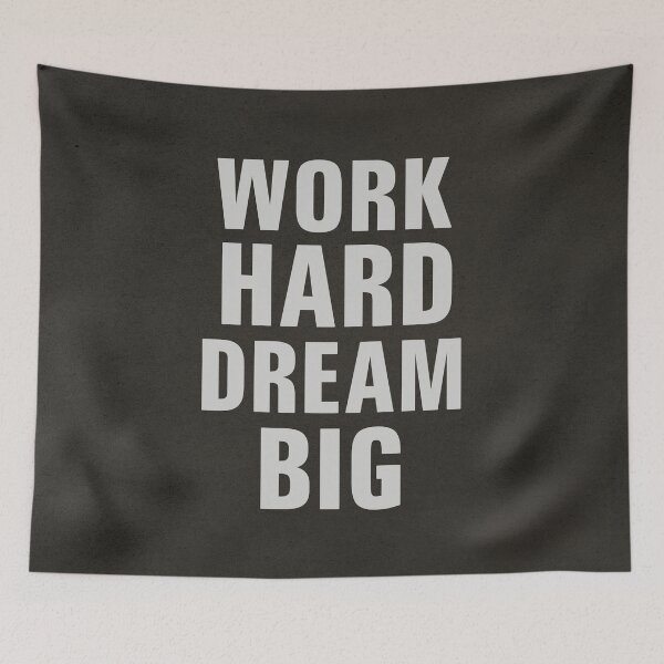 Item preview, WORK HARD DREAM BIG designed and sold by Szafranscy Art Studio.