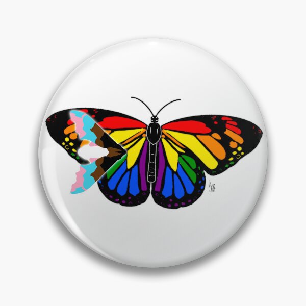 Item preview, Progress Pride butterflies designed and sold by AnneOther.