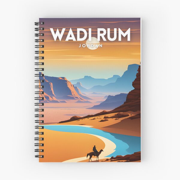 Item preview, Wadi Rum Jordan Retro Travel designed and sold by ZionPosteria.