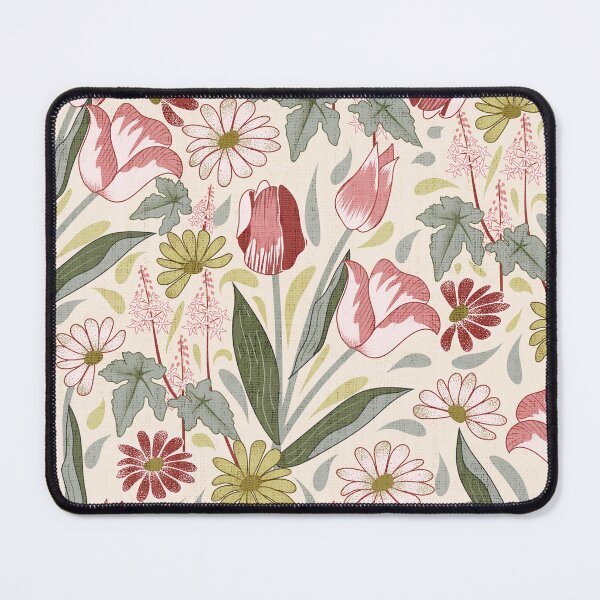 Item preview, Garden Dreams- Tulips Daisy Foamflower Botanical- Linen designed and sold by winkeltriple.