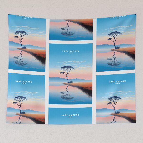 Item preview, Lake Nakuru Kenya Haven designed and sold by NeuralVibe.