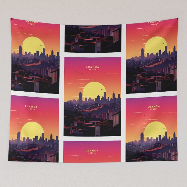 Item preview, Luanda Angola Coastal Vibes designed and sold by NeuralVibe.