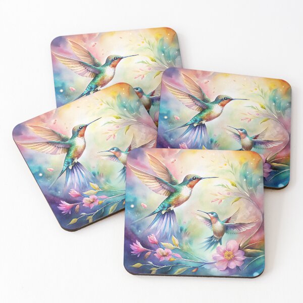 Item preview, Mythic Harmony: Vibrant Hummingbirds with Mayan Designs designed and sold by pandk25.