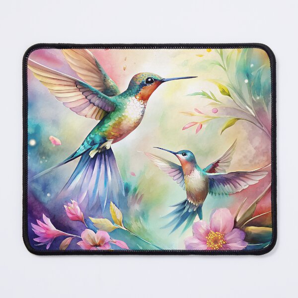 Item preview, Mythic Harmony: Vibrant Hummingbirds with Mayan Designs designed and sold by pandk25.