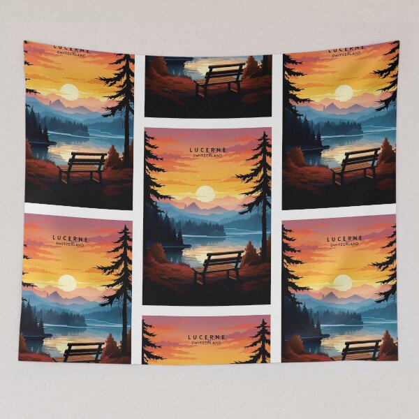 Item preview, Lucerne Switzerland Alpine Charm designed and sold by NeuralVibe.