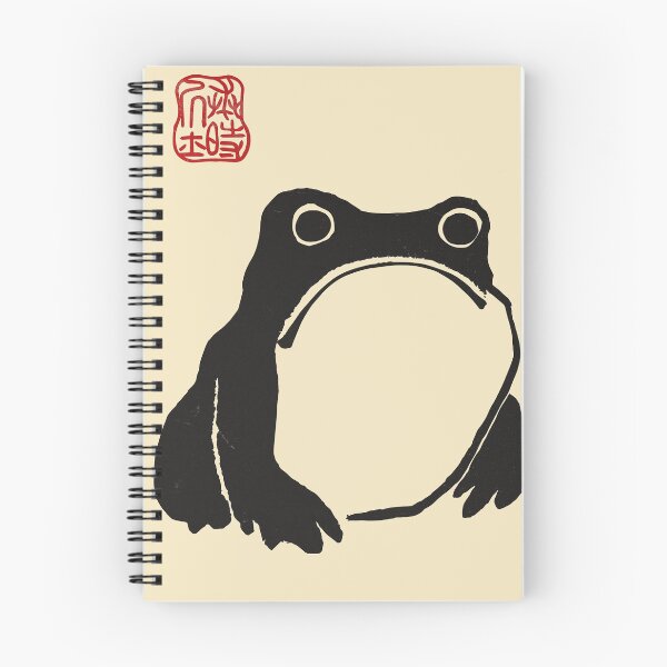 Aperçu de l'œuvre Matsumoto Hoji estampe sur bois Crapaud grenouille grincheux  créée et vendue par Hiraeth Atelier.