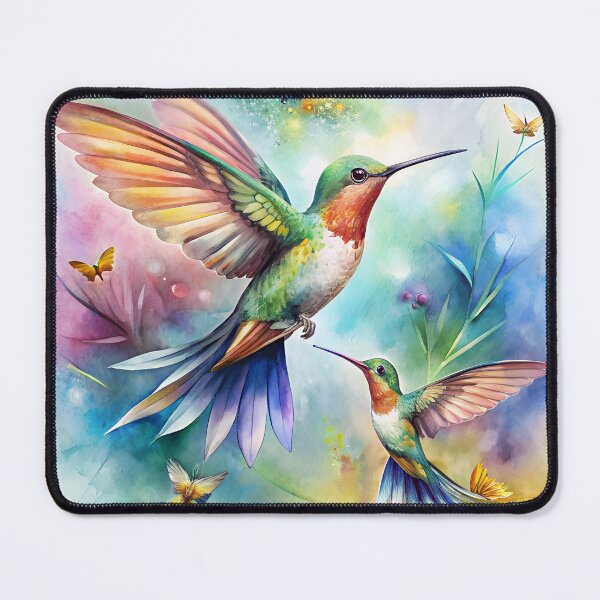 Item preview, Mythic Harmony: Vibrant Hummingbirds with Mayan Designs designed and sold by pandk25.