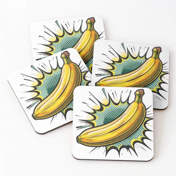 Aperçu de l'œuvre Conception Pop Art Banane Rétro créée et vendue par CraftedConcepts.