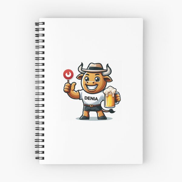 Item preview, DENIA BULL WITH BEER HAT designed and sold by LadOlive.