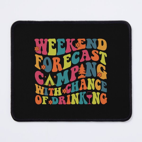 Item preview, Groovy Retro Weekend Forecast Camping with Chance designed and sold by Merchrise.