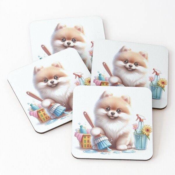 Item preview,  Pomeranian puppy cleaning designed and sold by SEOYOUNG ART SHOP.