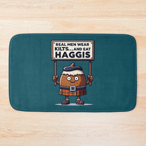 Item preview, Kilt-Wearing Haggis Tee - Funny Scottish Foodie Design Scottish Haggis Fun Gift designed and sold by Dakotahdevan.