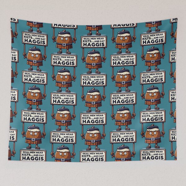 Item preview, Kilt-Wearing Haggis Tee - Funny Scottish Foodie Design Scottish Haggis Fun Gift designed and sold by Dakotahdevan.