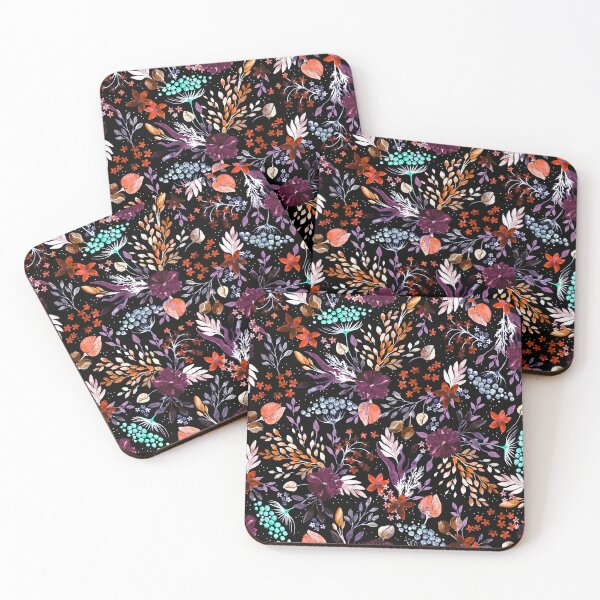 Item preview, Wild Grasses, Black-Black background designed and sold by Alex  Blud.
