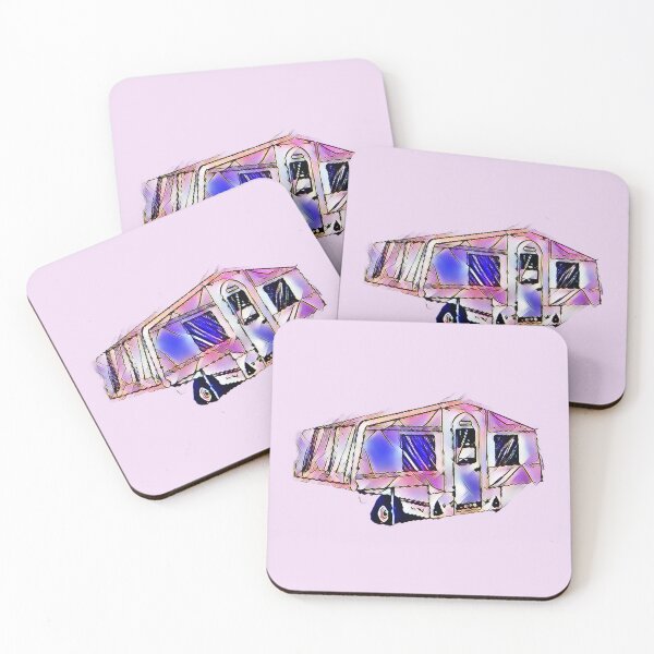Item preview, Purple and Pink Trailer Tent designed and sold by BeccaAelishe.