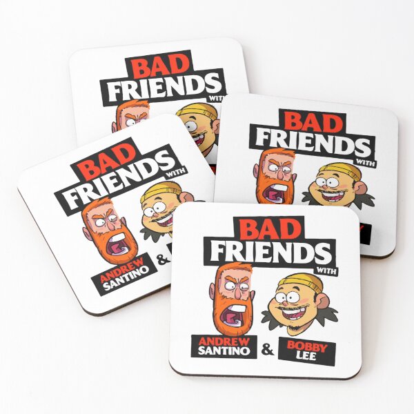 Item preview, BAD FRIENDS PODCAST - BOBBY LEE - ANDREW SANTINO designed and sold by HaroldClick.