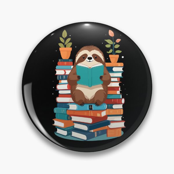Item preview, Funny Book Lover Sloth Cute Reading Design designed and sold by LuminOrb.