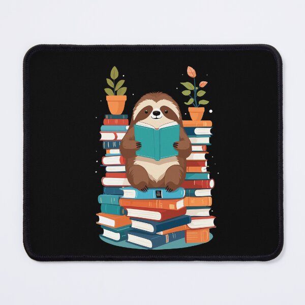 Item preview, Funny Book Lover Sloth Cute Reading Design designed and sold by LuminOrb.