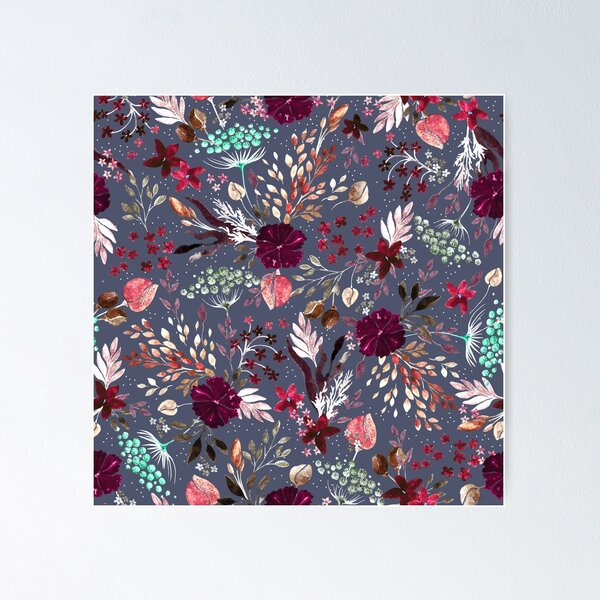 Item preview, Wild Grasses, Gray background designed and sold by Alex  Blud.