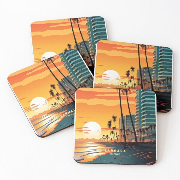 Item preview, Larnaca Cyprus Coastal Bliss designed and sold by NeuralVibe.