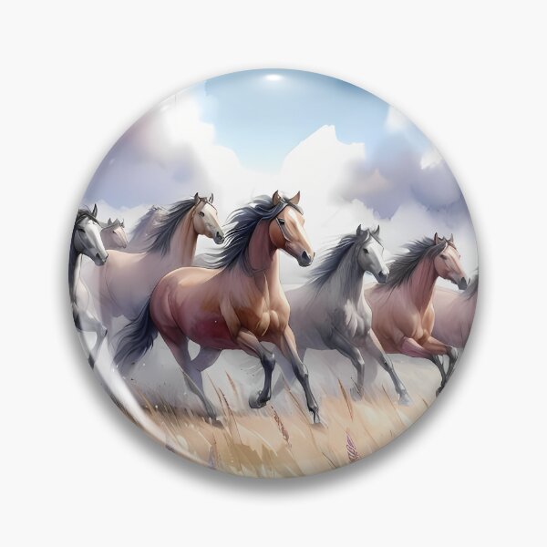 Item preview, Horses running freely in the wild designed and sold by RubisLeaf.