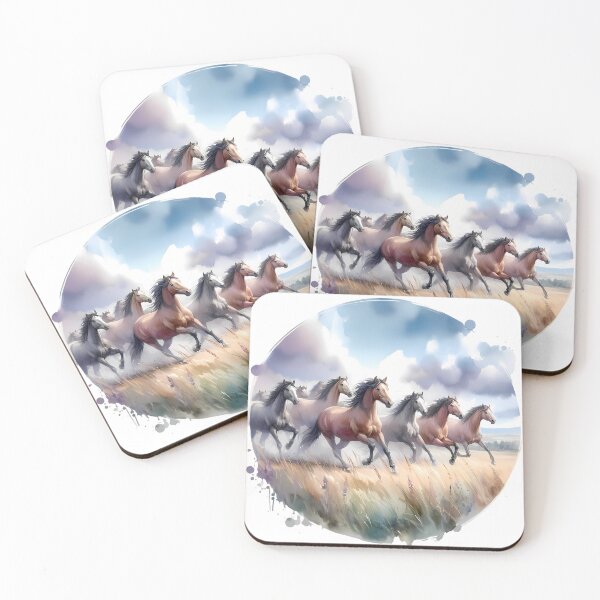 Item preview, Horses running freely in the wild designed and sold by RubisLeaf.