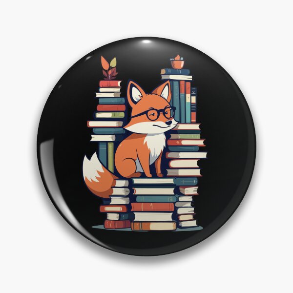 Item preview, Cute Book Lover Fun Fox Bookworm Design designed and sold by LuminOrb.