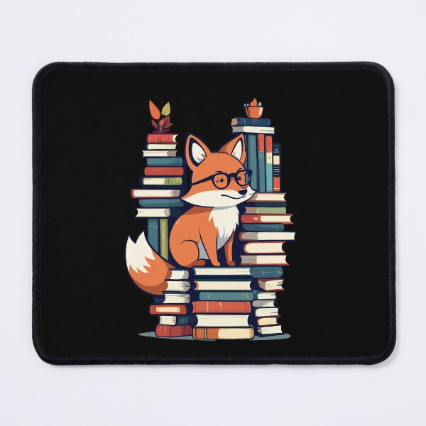 Item preview, Cute Book Lover Fun Fox Bookworm Design designed and sold by LuminOrb.