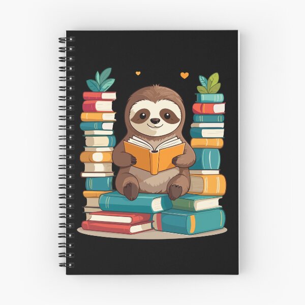 Item preview, Funny Book Lover Sloth Reading Bookworm Cute designed and sold by LuminOrb.