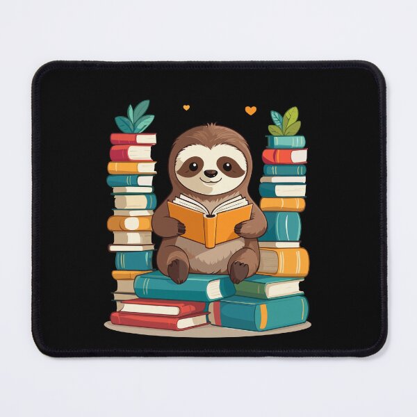 Item preview, Funny Book Lover Sloth Reading Bookworm Cute designed and sold by LuminOrb.