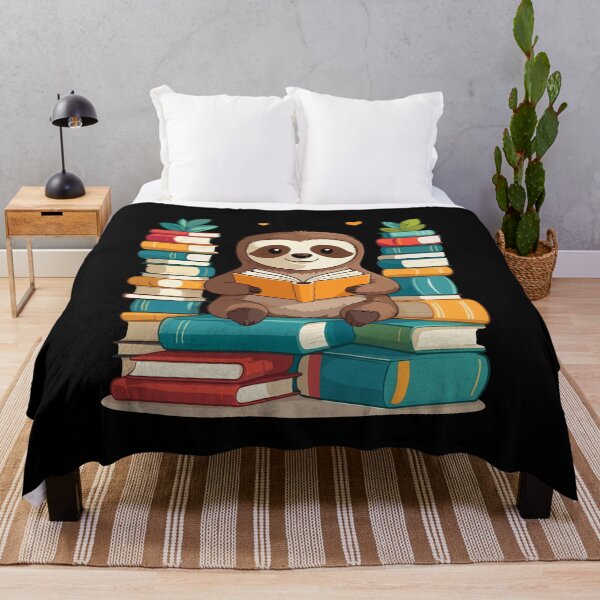 Item preview, Funny Book Lover Sloth Reading Bookworm Cute designed and sold by LuminOrb.