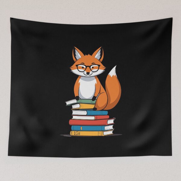 Item preview, Cute Book Lover Funny Fox Reading designed and sold by LuminOrb.
