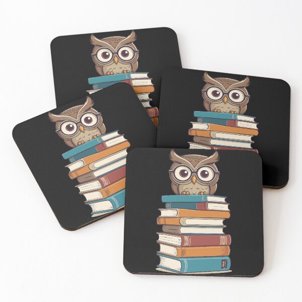 Item preview, Cute Book Loving Owl Sweet Bookworm Reading Owl designed and sold by LuminOrb.