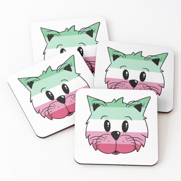 Item preview, Abrosexual Flag Cat designed and sold by PineKonePixels.
