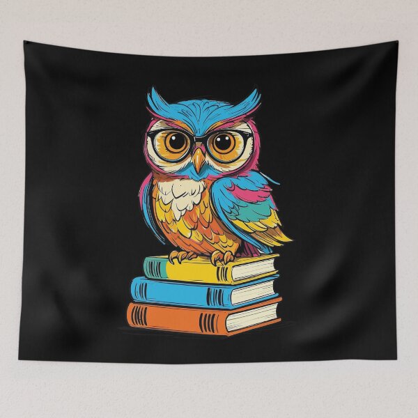 Item preview, Cute Book Owl Funny Book Lover Reading Owl designed and sold by LuminOrb.