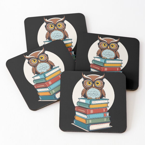 Item preview, Cute Book Owl Sweet Illustration Funny Bookworm designed and sold by LuminOrb.