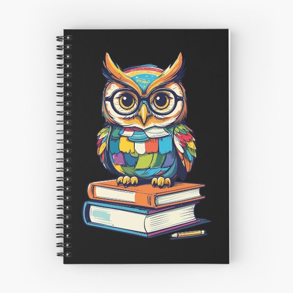 Item preview, Cute Book Owl Reading Fun Illustration designed and sold by LuminOrb.