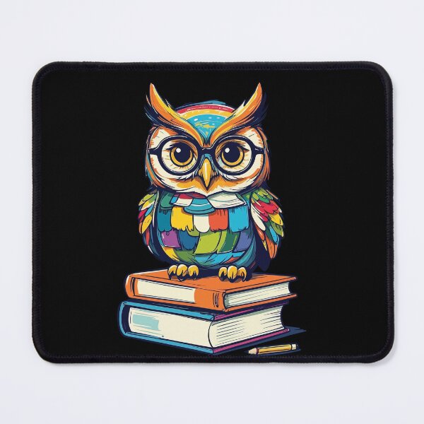 Item preview, Cute Book Owl Reading Fun Illustration designed and sold by LuminOrb.