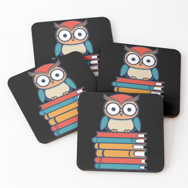 Item preview, Cute Owl Illustration for Book Lovers Eule designed and sold by LuminOrb.