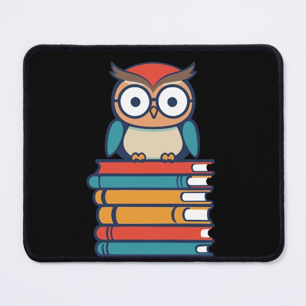 Item preview, Cute Owl Illustration for Book Lovers Eule designed and sold by LuminOrb.