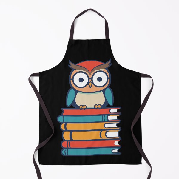 Item preview, Cute Owl Illustration for Book Lovers Eule designed and sold by LuminOrb.