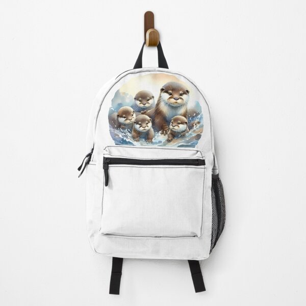 Item preview, Family of otters playing designed and sold by RubisLeaf.