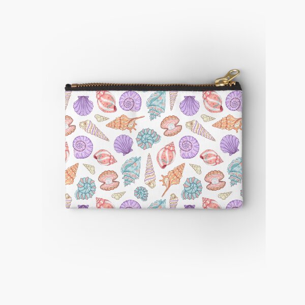 Item preview, Seamless Colorful Pastel Seashell Pattern on White Background designed and sold by Alex Jade.