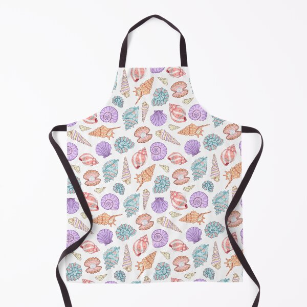 Item preview, Seamless Colorful Pastel Seashell Pattern on White Background designed and sold by Alex Jade.