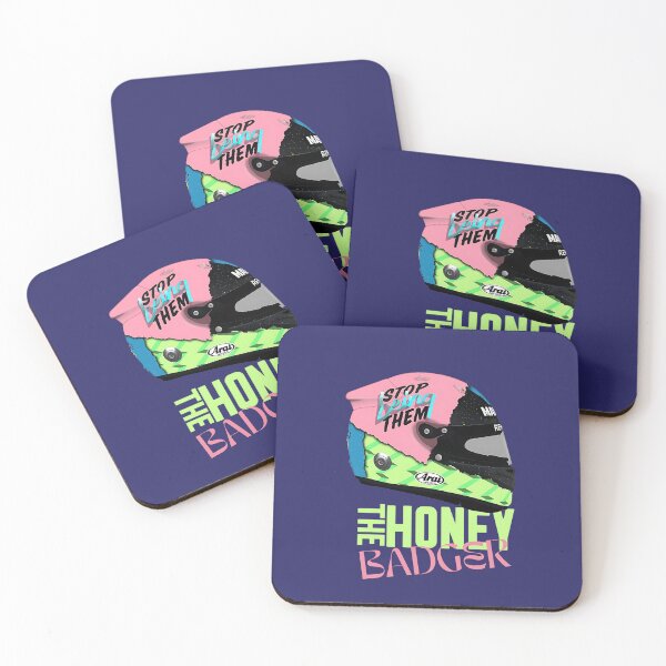 Item preview,  Daniel Ricciardo honey badger helmet ispired design designed and sold by Pink Polar F1.