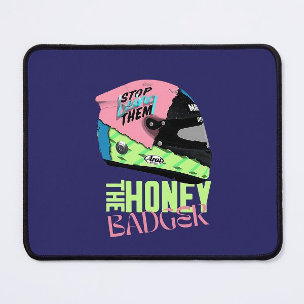 Item preview,  Daniel Ricciardo honey badger helmet ispired design designed and sold by Pink Polar F1.
