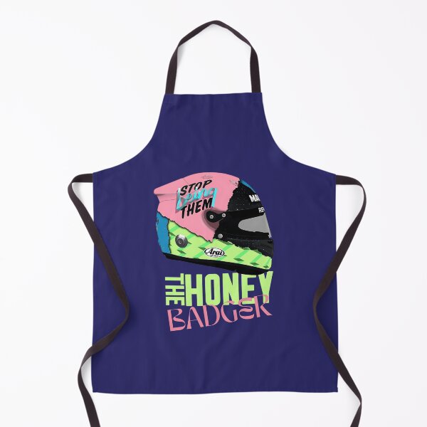 Item preview, Daniel Ricciardo honey badger helmet ispired design designed and sold by Pink Polar F1.