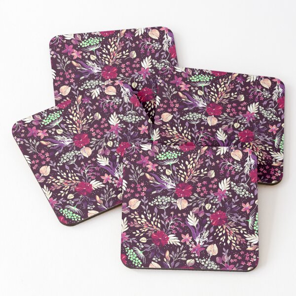 Item preview, Wild Grasses, Burgundy background designed and sold by Alex  Blud.